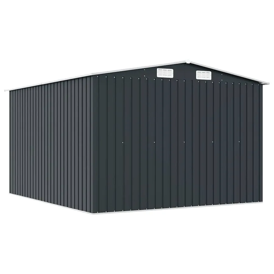 Abri de jardin 257x298x178 cm Métal Anthracite - 7