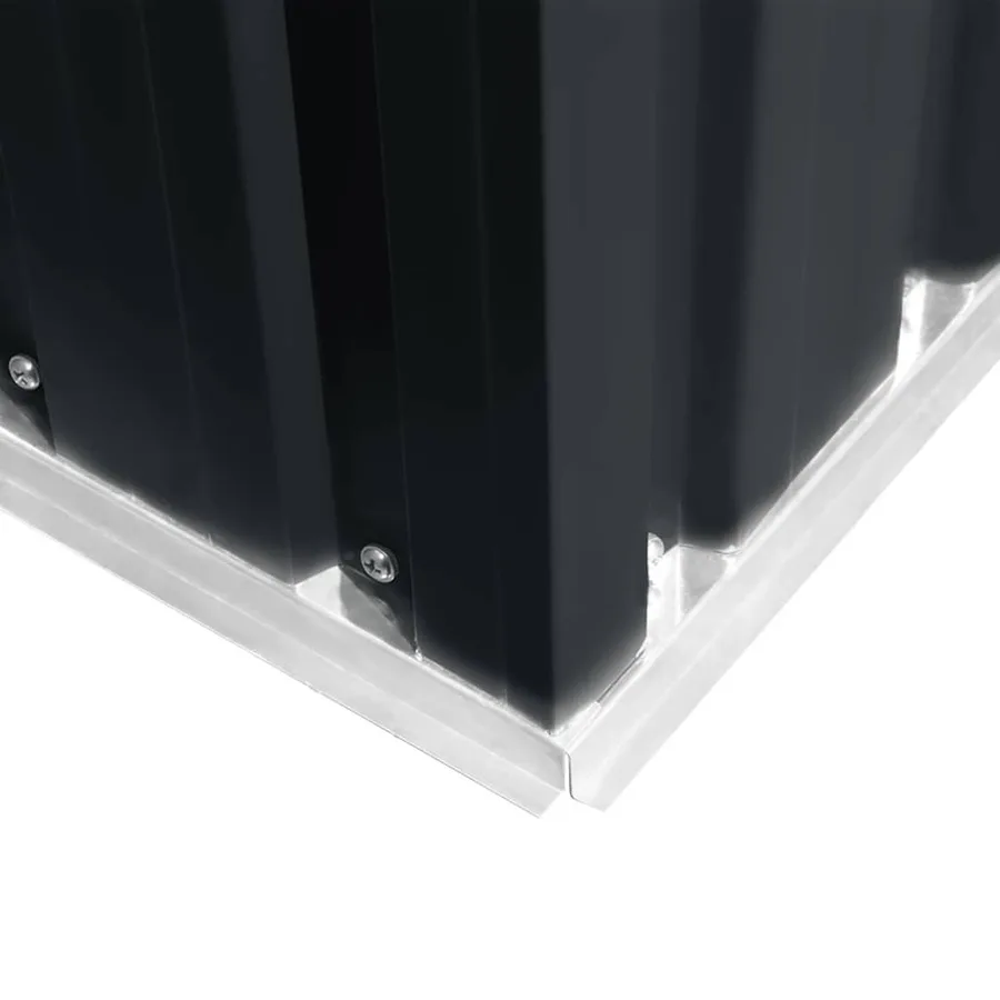 Abri de jardin 257x298x178 cm Métal Anthracite - 8