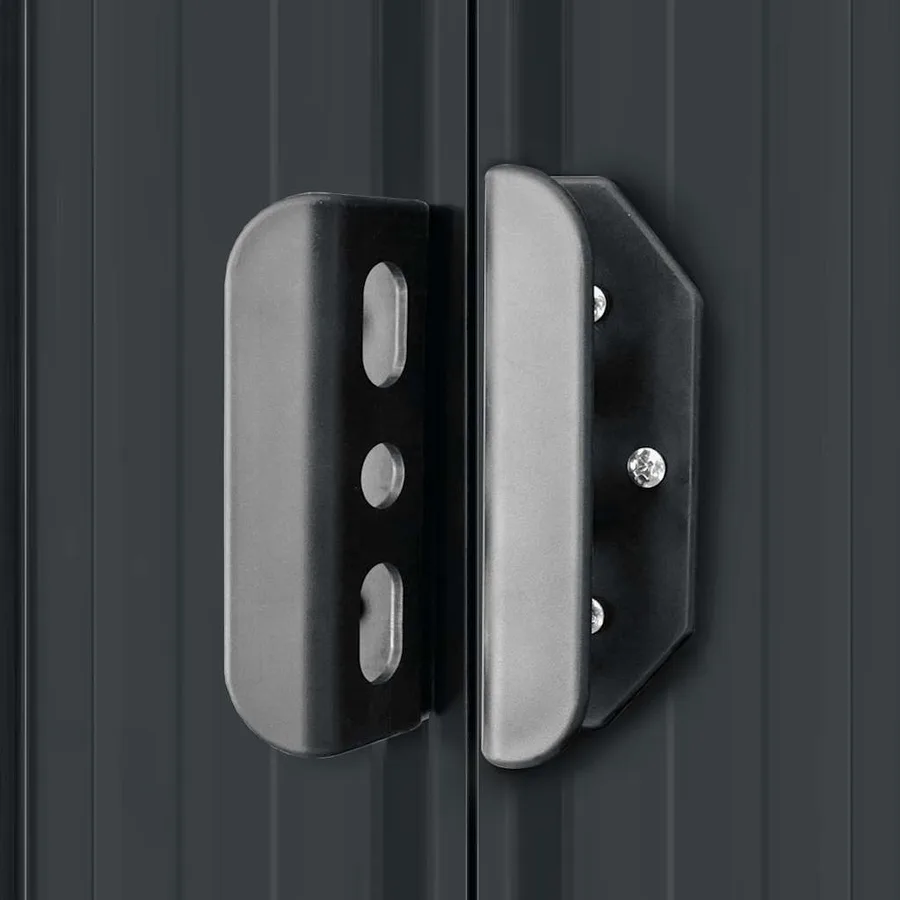 Garden shed 257x298x178 cm Metal Anthracite - 9