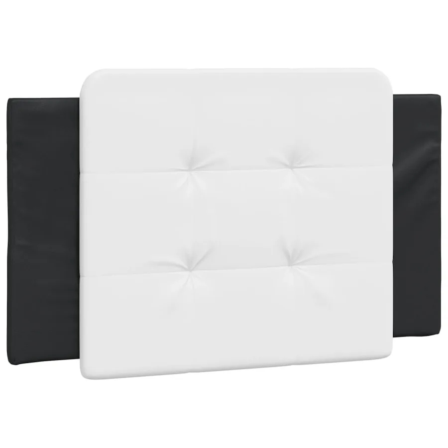 Cadre de lit avec LED sans matelas Zadar noir et blanc 80x200 cm - 6