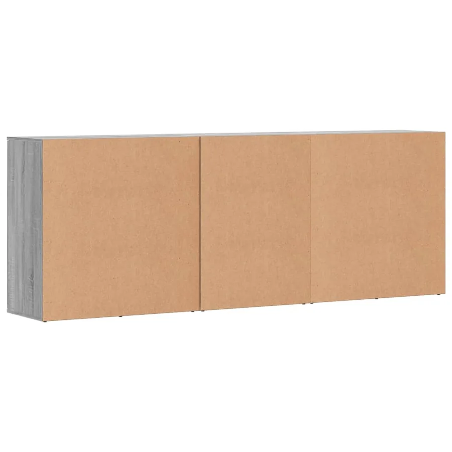 Buffets 3 pcs Sonoma gris Bois d'ingénierie - 6