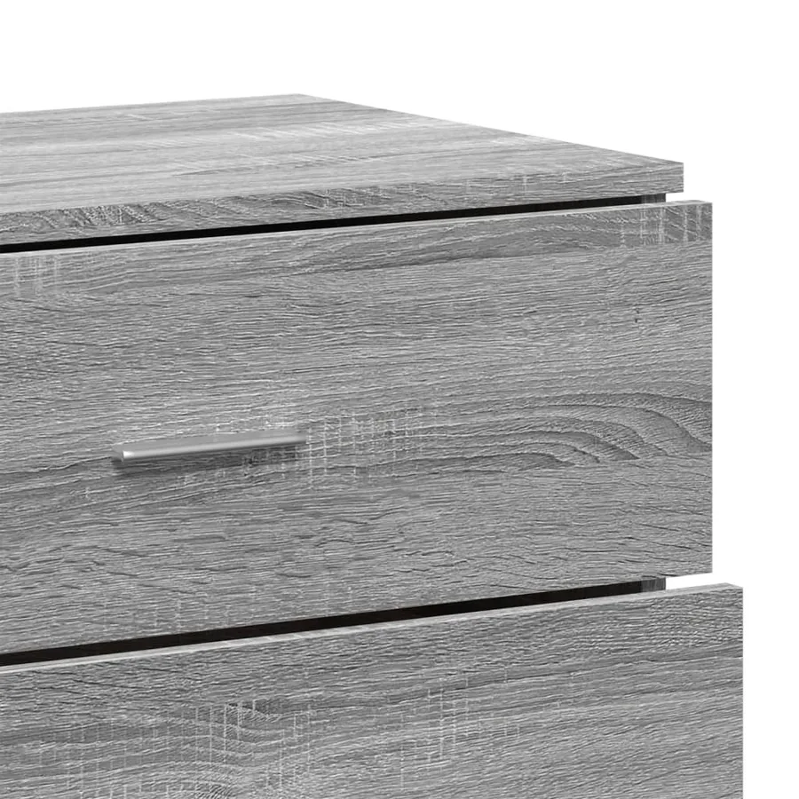 Buffets 3 pcs Sonoma gris Bois d'ingénierie - 8