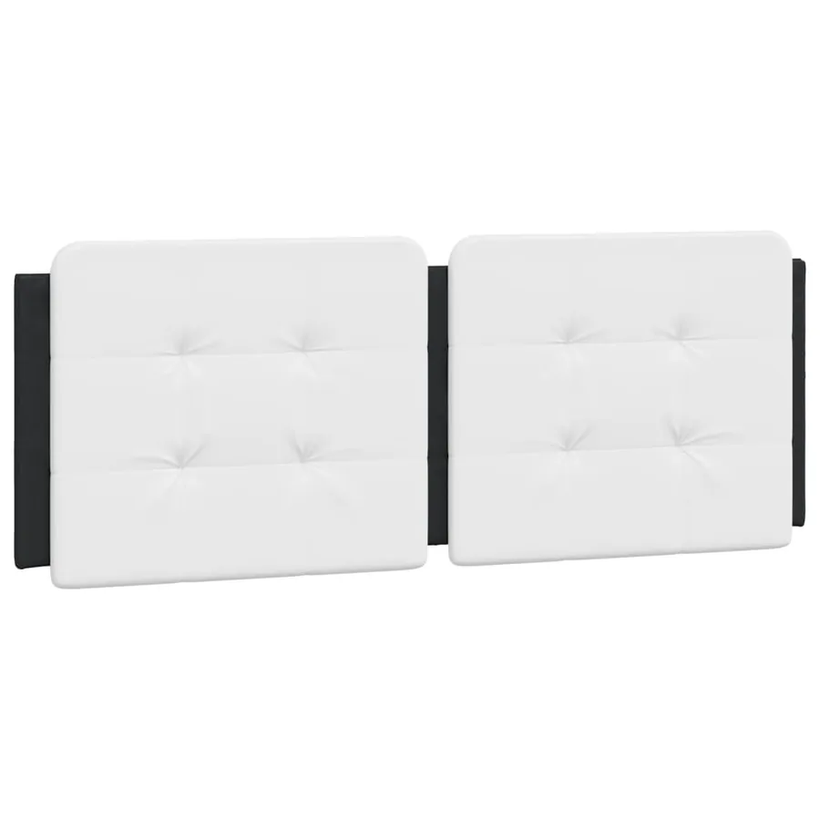 Coussin de tête de lit Zadar noir et blanc 120 cm similicuir - 2