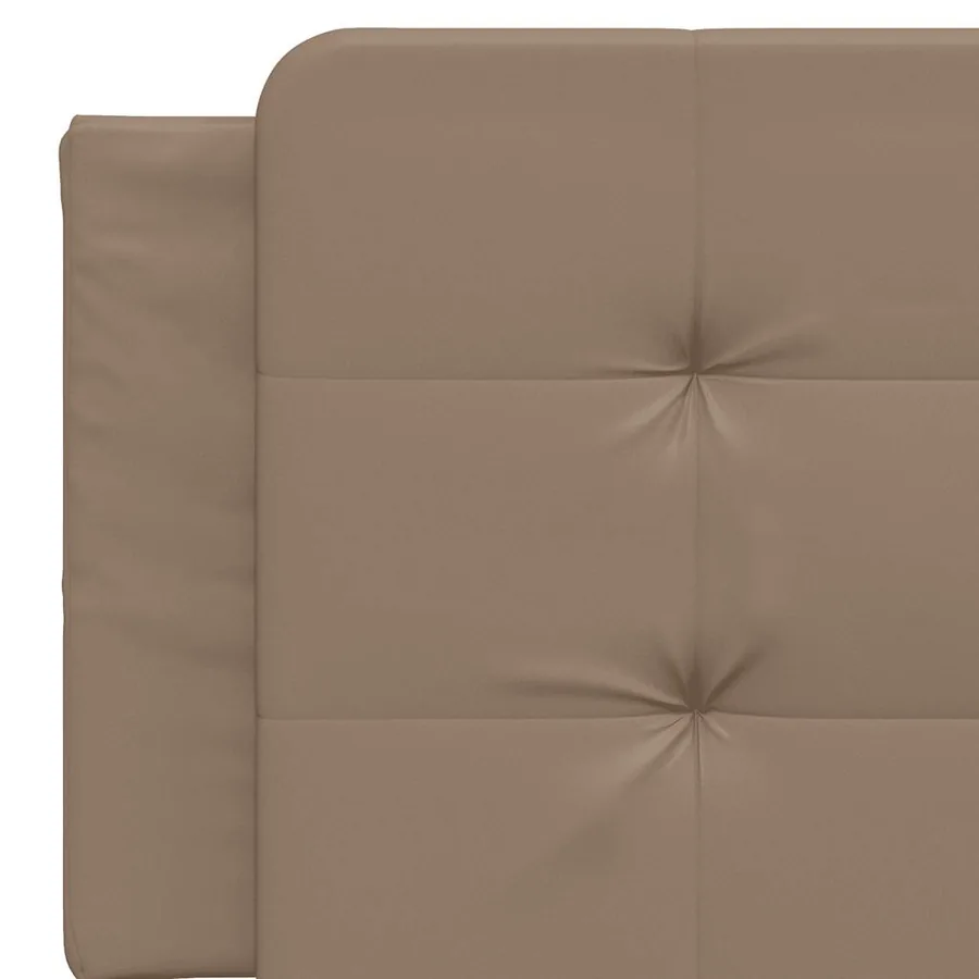 Cadre de lit sans matelas Zadar cappuccino 160x200 cm similicuir - 10