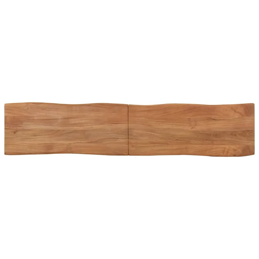 Banc 160 cm bois d'acacia massif et acier - 4