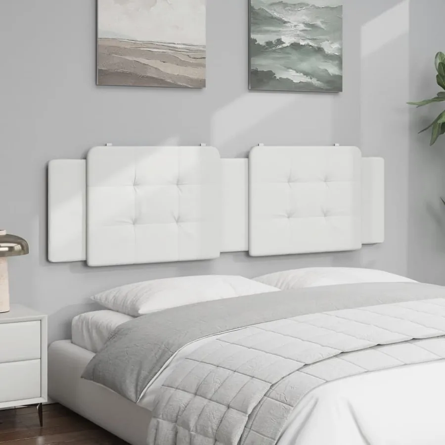 Coussin de tête de lit Zadar blanc 180 cm similicuir - 3