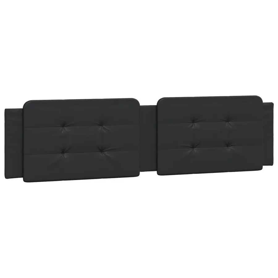 Lit avec matelas Zadar noir 160x200 cm similicuir - 5