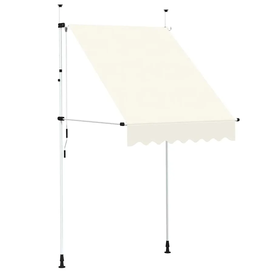 Manual retractable awning 150 cm Cream - 2