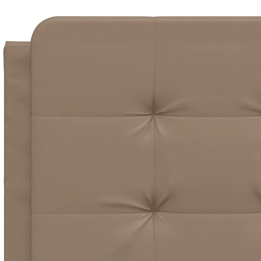 Cadre de lit sans matelas Zadar cappuccino 120x200 cm similicuir - 10