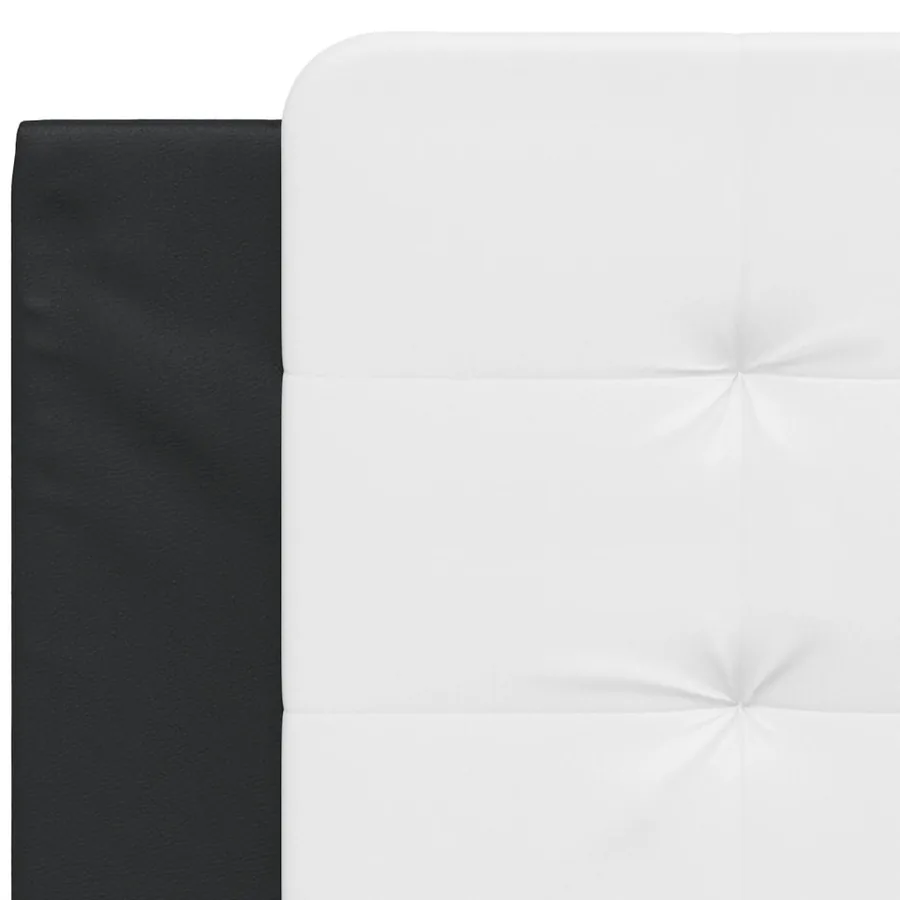 Coussin de tête de lit Zadar noir et blanc 100 cm similicuir - 7