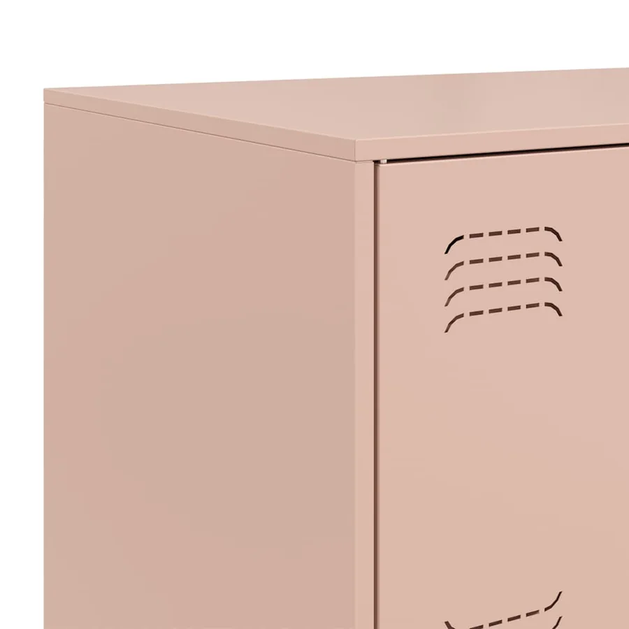 Buffet rose 67x39x73 cm acier - 10