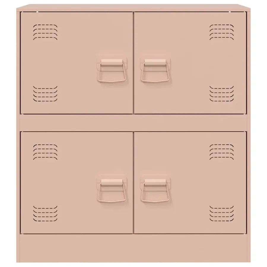 Buffet rose 67x39x73 cm acier - 6