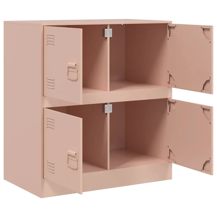 Buffet rose 67x39x73 cm acier - 7