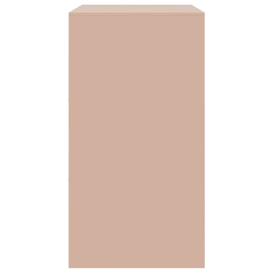 Buffet rose 67x39x73 cm acier - 8