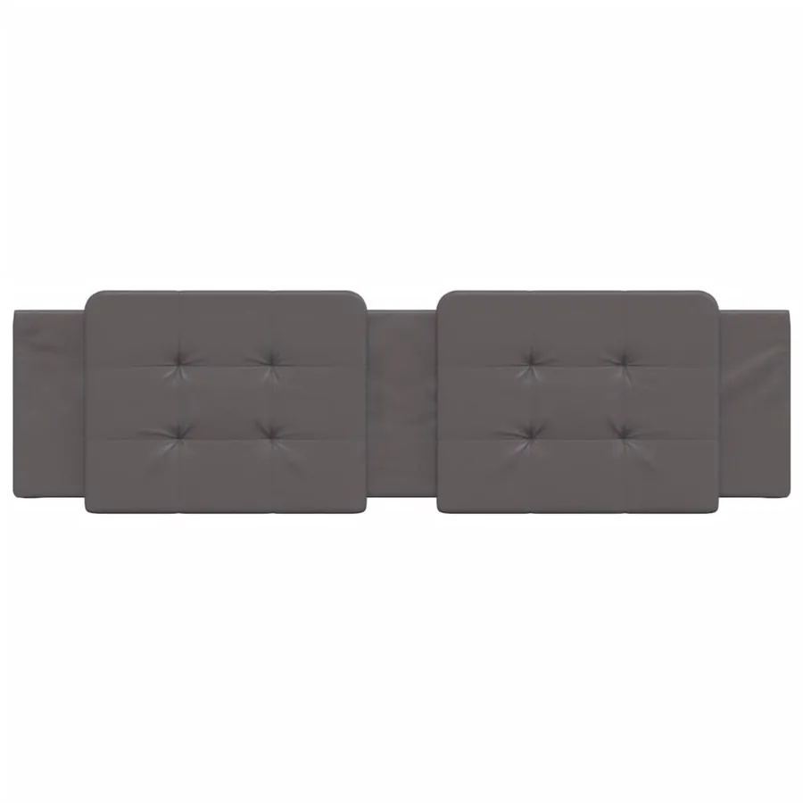 Coussin de tête de lit Zadar gris 180 cm similicuir - 4