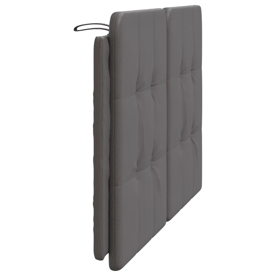 Coussin de tête de lit Zadar gris 140 cm similicuir - 5