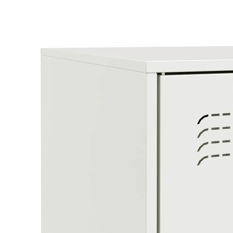 Buffet blanc 67x39x83 cm acier - 10