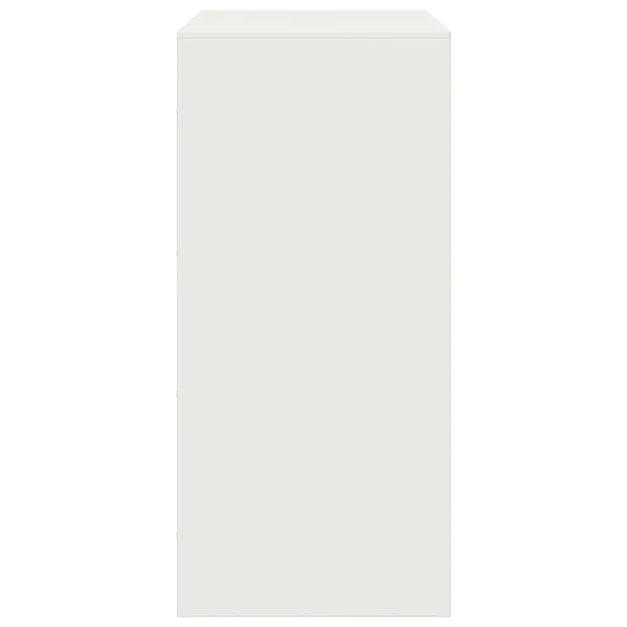 Buffet blanc 67x39x83 cm acier - 8