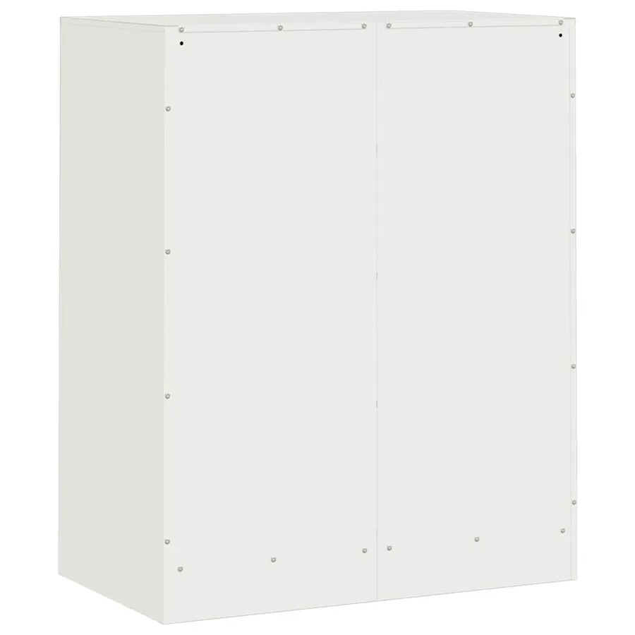 Buffet blanc 67x39x83 cm acier - 9