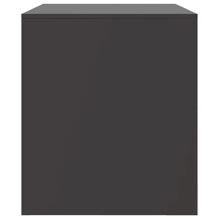 Meubles TV 2 pcs noir 67x39x44 cm acier - 8