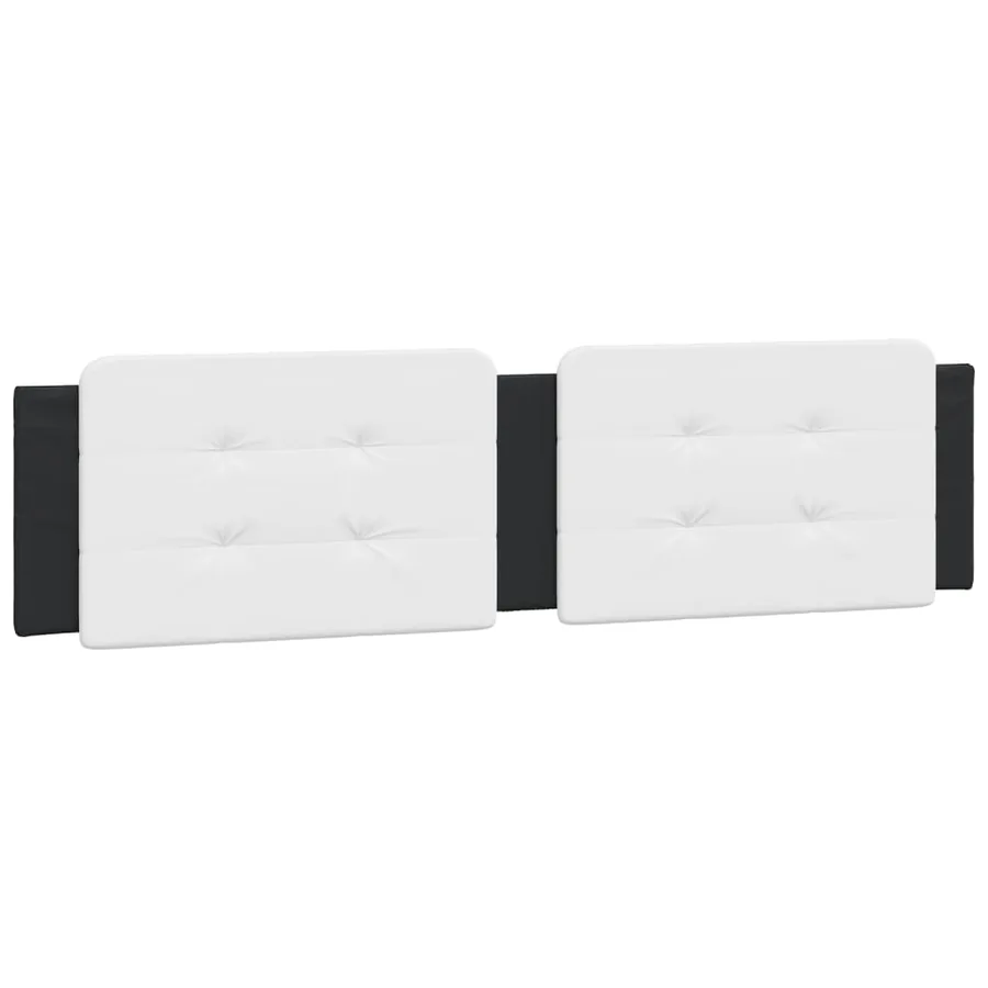 Cadre de lit avec LED sans matelas Zadar noir et blanc 160x200 cm - 10