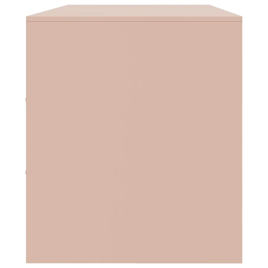 Meuble TV rose 99x39x44 cm acier - 8