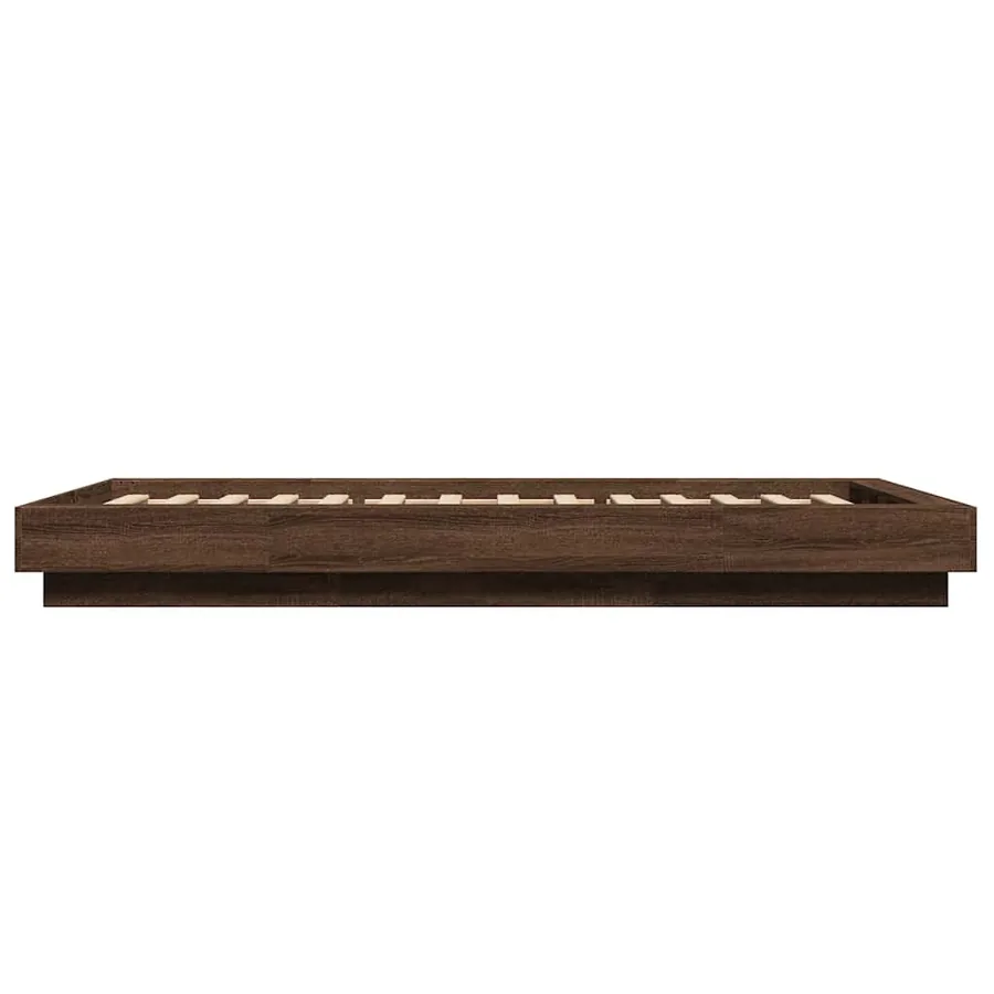 Cadre de lit sans matelas chêne marron 100x200 cm - 5