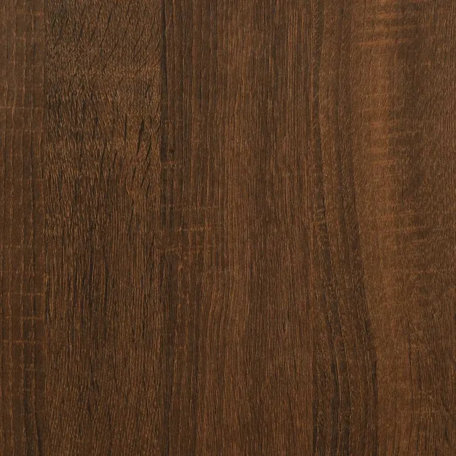 Cadre de lit sans matelas chêne marron 100x200 cm - 9