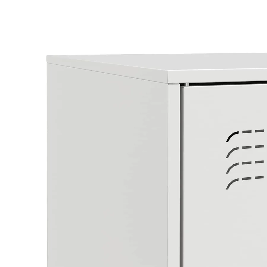 Buffet blanc 67x39x73 cm acier - 10