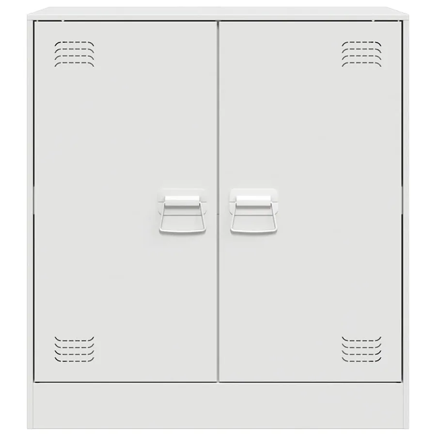 Buffet blanc 67x39x73 cm acier - 6