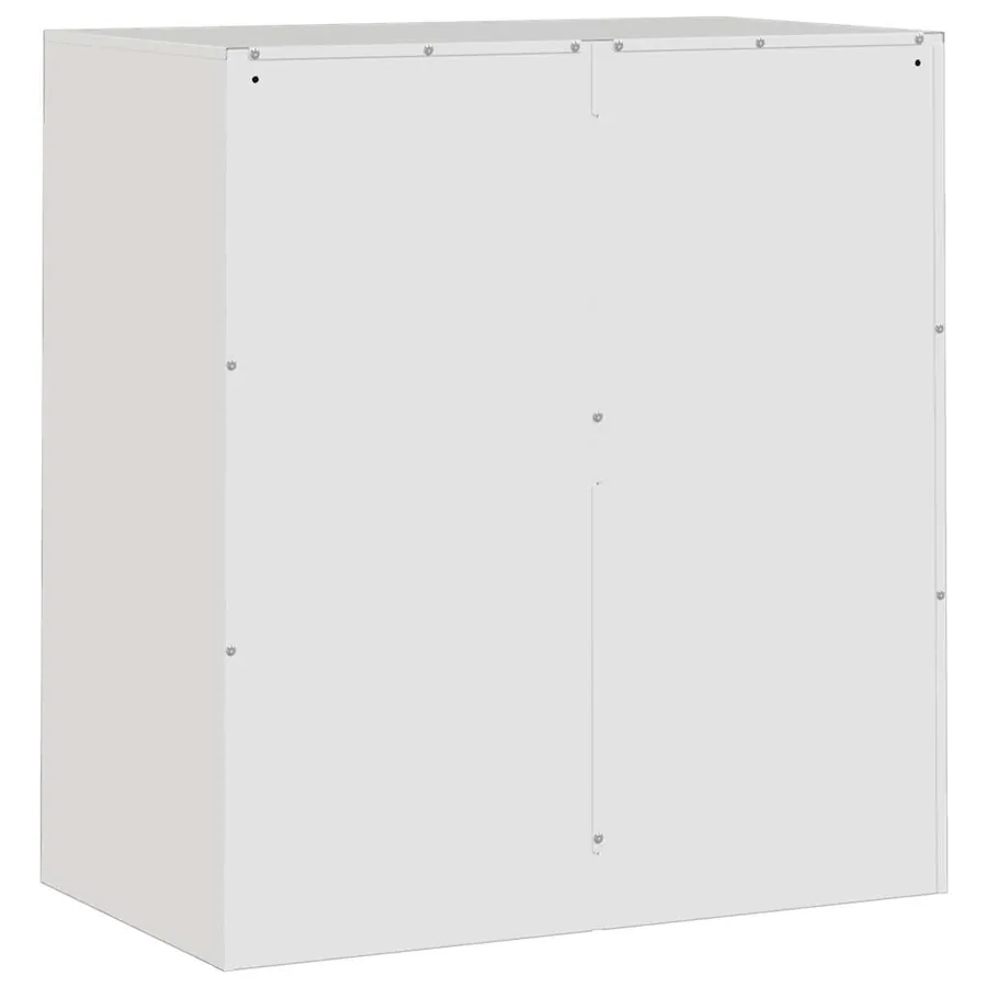 Buffet blanc 67x39x73 cm acier - 9