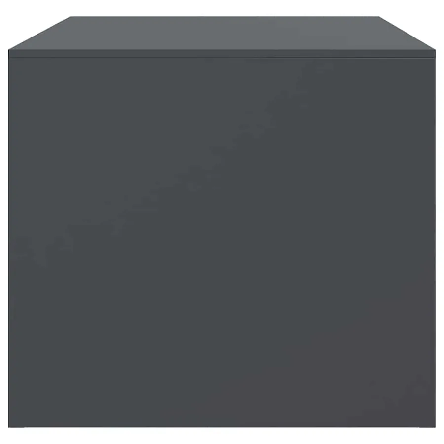 Table basse anthracite 67x50x44 cm acier - 8