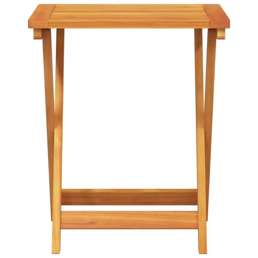 Table pliable de jardin 50x36x60 cm bois d'acacia solide - 4