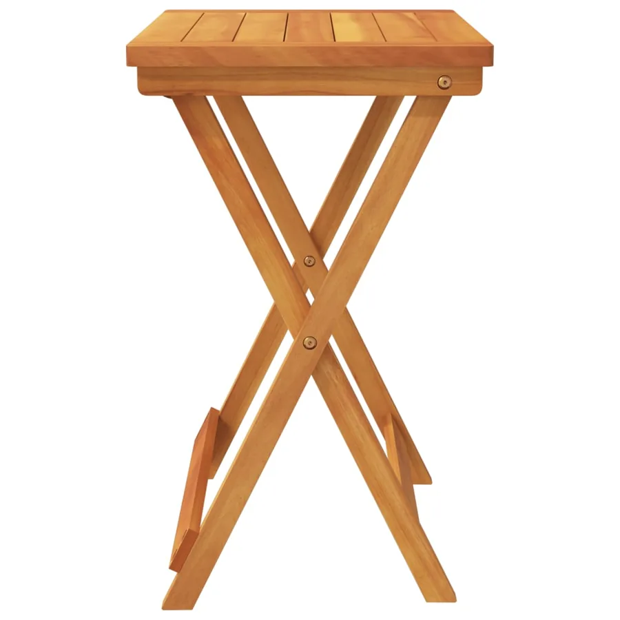 Table pliable de jardin 50x36x60 cm bois d'acacia solide - 5