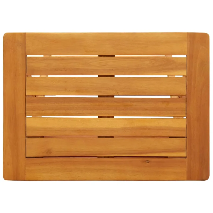 Table pliable de jardin 50x36x60 cm bois d'acacia solide - 8