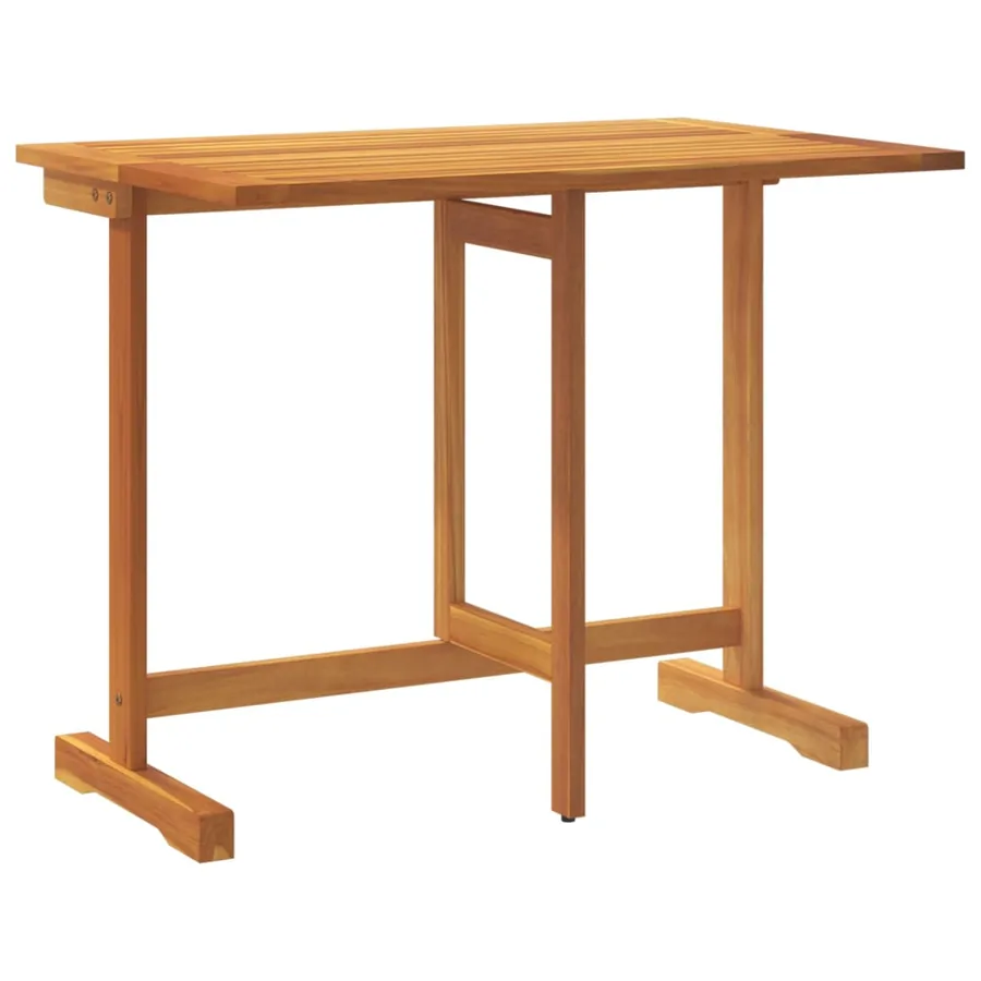 Table pliable de balcon 90x60x72 cm bois d'acacia solide - 2
