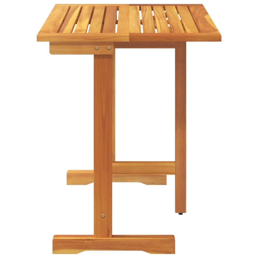 Table pliable de balcon 90x60x72 cm bois d'acacia solide - 5