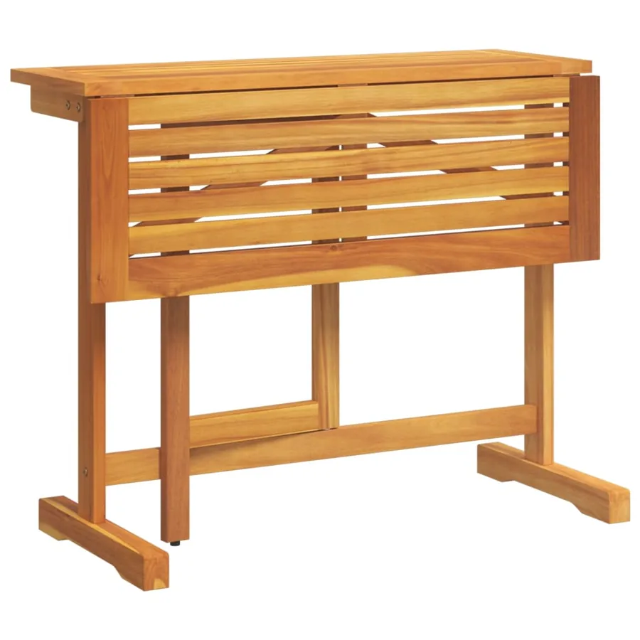 Table pliable de balcon 90x60x72 cm bois d'acacia solide - 7