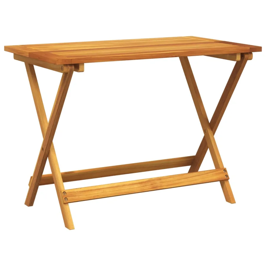 Ensemble à manger de jardin pliable 5 pcs bois massif d’acacia - 3