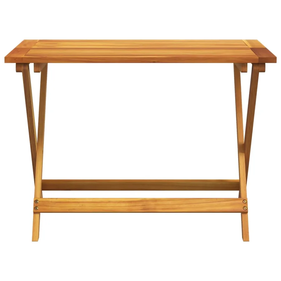 Ensemble à manger de jardin pliable 5 pcs bois massif d’acacia - 4