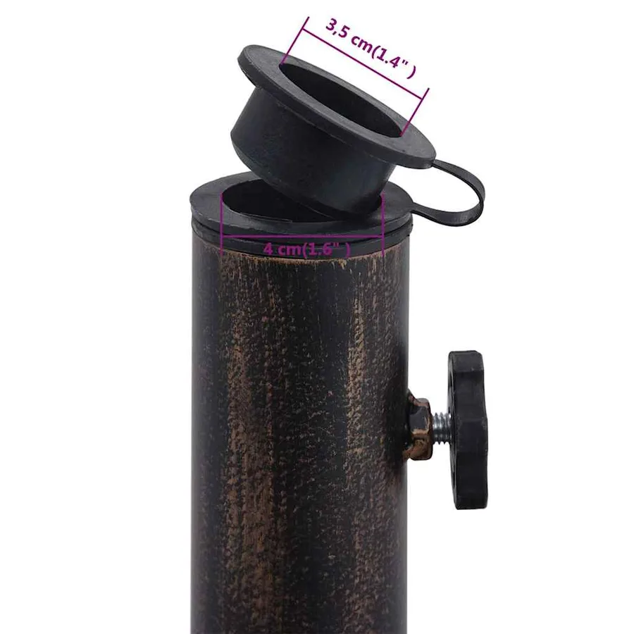 Parasol base Bronze 12 kg 48 cm Cast iron - 10