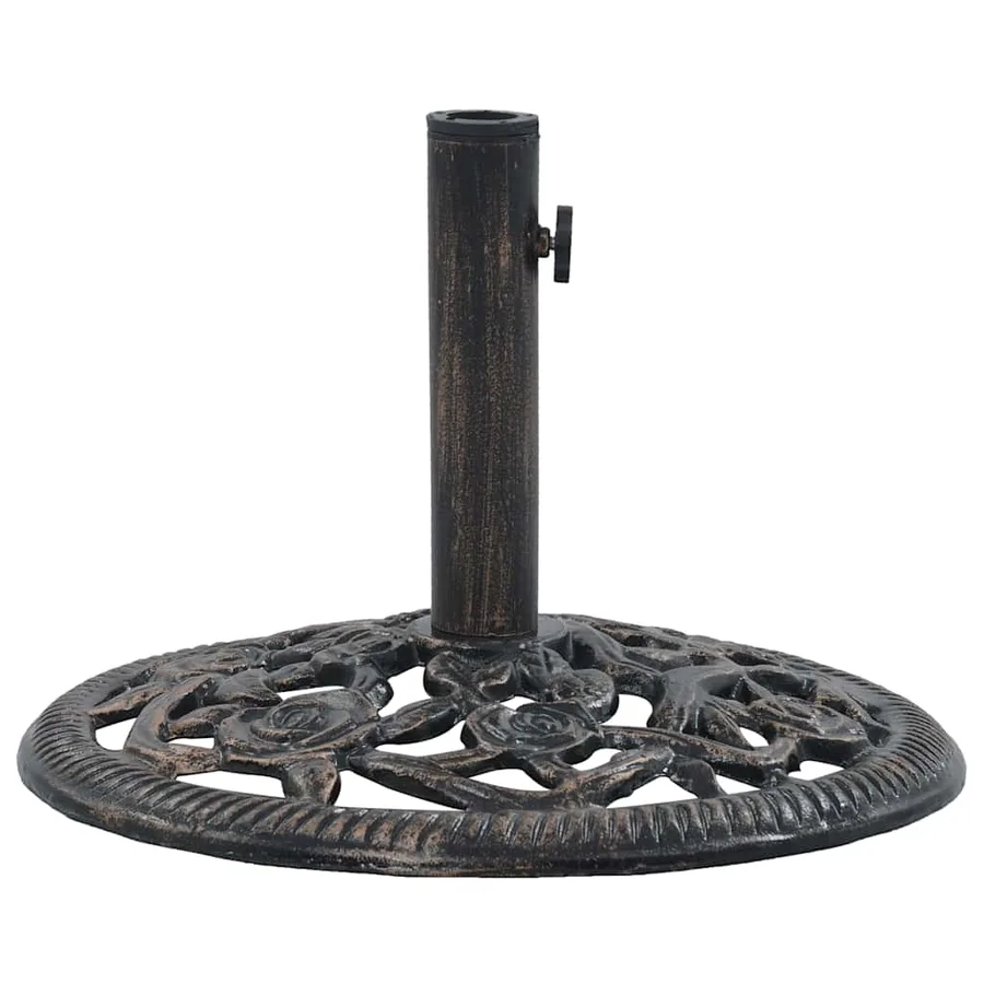 Socle de parasol Bronze 12 kg 48 cm Fonte - 2
