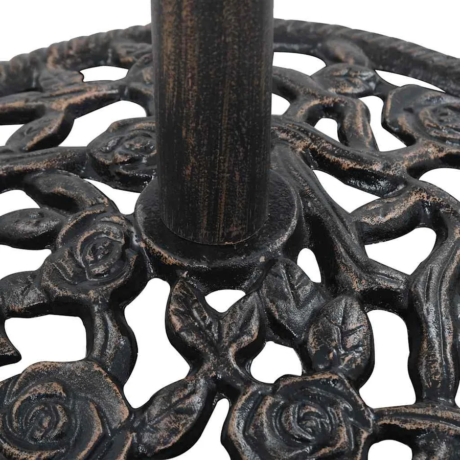 Socle de parasol Bronze 12 kg 48 cm Fonte - 6