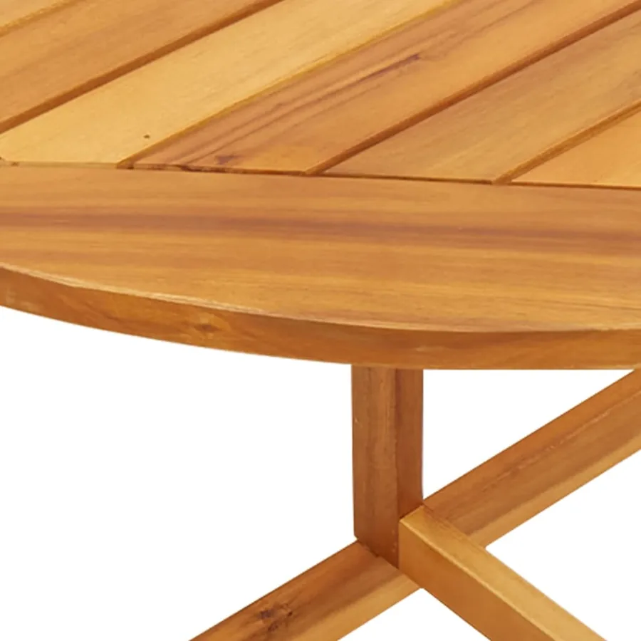 Ensemble à manger de jardin pliable 3 pcs bois d'acacia massif - 8