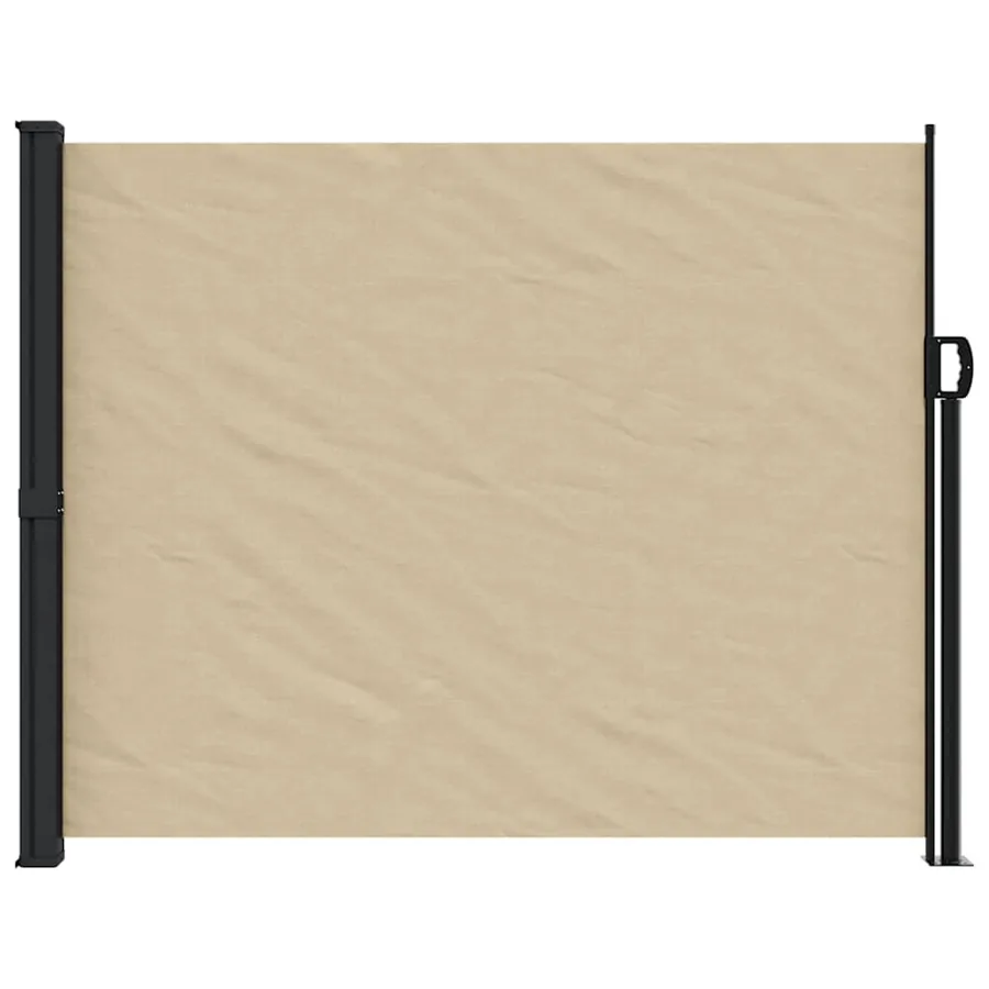 Auvent latéral rétractable beige 160x500 cm - 3