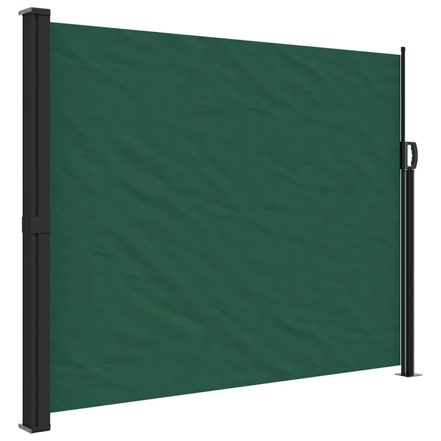 Auvent latéral rétractable vert foncé 160x600 cm - 2