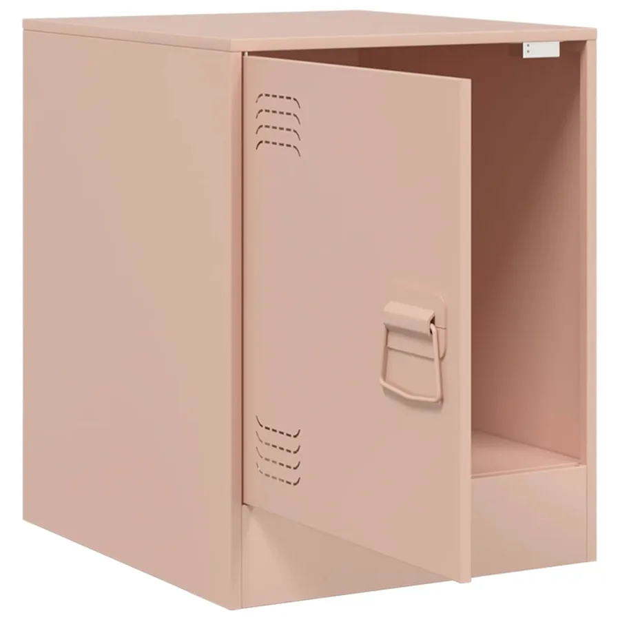 Tables de chevet 2 pcs rose 34,5x39x44 cm acier - 6