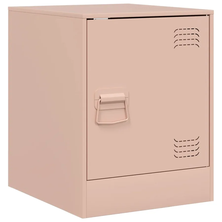Tables de chevet 2 pcs rose 34,5x39x44 cm acier - 7