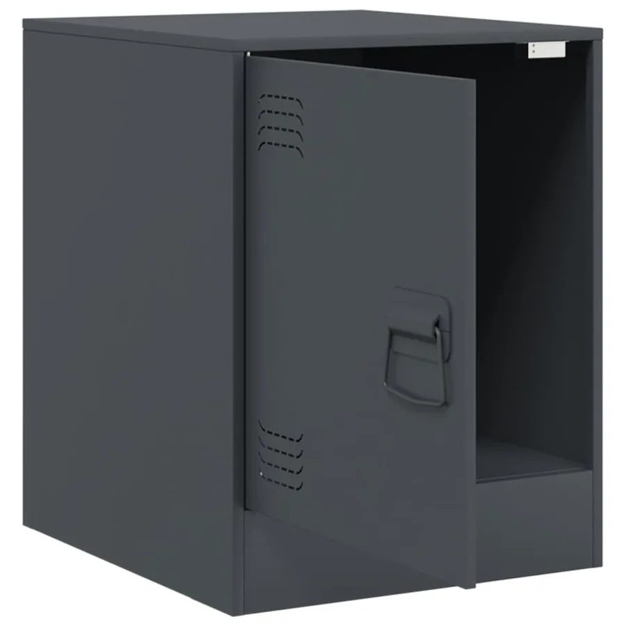 Tables de chevet 2 pcs anthracite 34,5x39x44 cm acier - 6