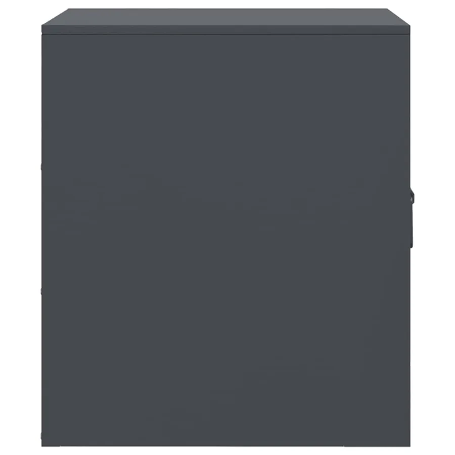 Tables de chevet 2 pcs anthracite 34,5x39x44 cm acier - 8
